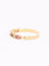Bague 51 Alliance - Demi-alliance en or jaune 18 carats, diamants et tourmalines roses 58 Facettes 1186.2