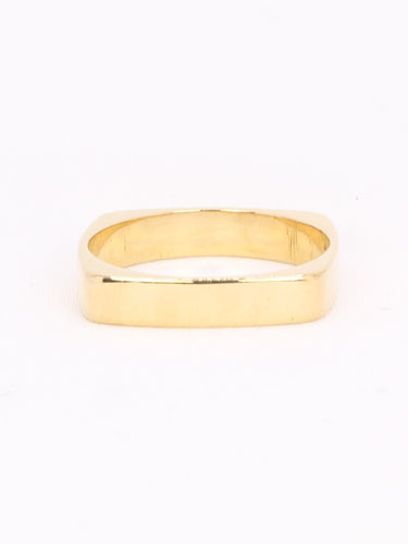 Bague 56 Dinh Van x Pierre Cardin - Bague carrée en or jaune 18k 58 Facettes 1176.2