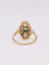 Bague 54 Bague Art Nouveau en or jaune 18k, émeraude et diamants 58 Facettes 1042.2