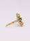 Bague 54 Bague Art Nouveau en or jaune 18k, émeraude et diamants 58 Facettes 1042.2