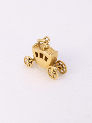 Pendentif Pendentif carrosse vintage en or jaune 18 carats 58 Facettes 1087.10