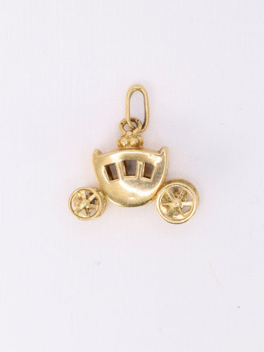 Pendentif Pendentif carrosse vintage en or jaune 18 carats 58 Facettes 1087.10