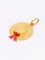 Pendentif Pendentif charm chapeau canotier vintage en or jaune 18 carats, émail rouge 58 Facettes 1098.26