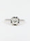 Bague 52.5 Bague solitaire Art déco en or blanc 18 carats et diamant 0,5 ct 58 Facettes 582