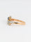 Bague 53 Bague Toi et Moi en or jaune avec saphir et diamants 58 Facettes 478