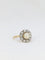 Bague 55.5 Bague marguerite en or jaune et argent avec diamants et perle fine 58 Facettes 685