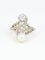Bague 53 Bague toi et moi Belle Époque en or blanc 18 carats, perle et diamants 58 Facettes 718