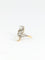 Bague 53 Bague toi et moi Belle Époque en or blanc 18 carats, perle et diamants 58 Facettes 718