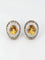 Boucles d'oreilles Clips d’oreilles vintage en or jaune 18 carats, citrines et diamants 58 Facettes 520