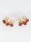 Boucles d'oreilles Boucles d’oreilles vintage en or, diamants et grenats 58 Facettes 391.17