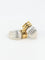 Boucles d'oreilles OJ PERRIN - Boucles d’oreilles godronnées en or jaune 18k et argent 58 Facettes 416