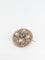 Broche Broche ronde en or 18k avec diamants taille rose et perles fines 58 Facettes 274