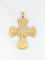Pendentif Pendentif croix pectorale en or jaune 18k, émail et cabochons de saphirs 58 Facettes 519