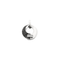 Pendentif Pendentif or blanc diamants et diamants noirs 58 Facettes 340844