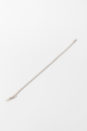 Bracelet Bracelet tennis vintage en or blanc et diamants 58 Facettes