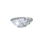 Bague 53 Bague Art Déco diamants or blanc et platine 58 Facettes