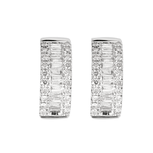 Boucles d'oreilles Paire de clips d'oreilles or blanc et diamants 58 Facettes DV5707-13