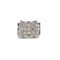 Bague 58 Bague cocktail rétro en or blanc 18 carats et diamants 58 Facettes an01
