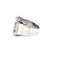 Bague 58 Bague cocktail rétro en or blanc 18 carats et diamants 58 Facettes an01