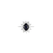 Bague Bague or blanc saphir et diamants 58 Facettes