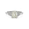 Bague Bague de fiançailles - Diamant taille émeraude 1,40 ct en platine 58 Facettes VI-0017