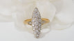 Bague 56 Bague marquise en Or bicolore et Diamants 58 Facettes 30627