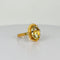 Bague Bague vintage en or jaune 18k avec citrine ovale 58 Facettes 2601019