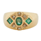 Bague 55 Bague Or Jaune - Emeraudes et Diamants 58 Facettes RÉF 6200/10