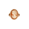 Bague 51 Bague camée en or rose et diamants 58 Facettes