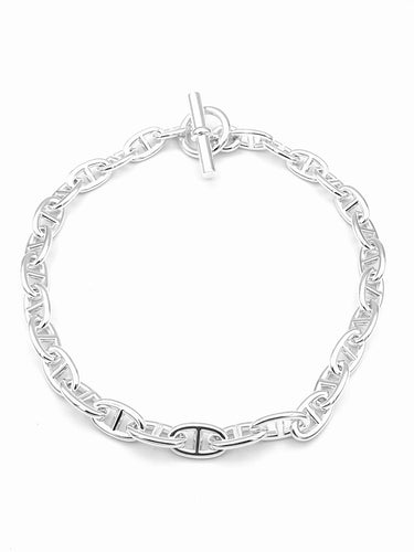Collier Hermès - Collier Chaîne d’ancre en argent 925/00 GM 58 Facettes HERMES COL