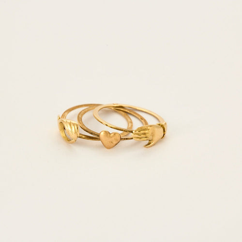 Bague 53 Bague Fede en or jaune 58 Facettes PER01985