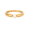 Bague 50 Bague solitaire jonc en or jaune 58 Facettes