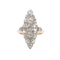 Bague 55 Bague vintage Or rose platine & Diamants 58 Facettes