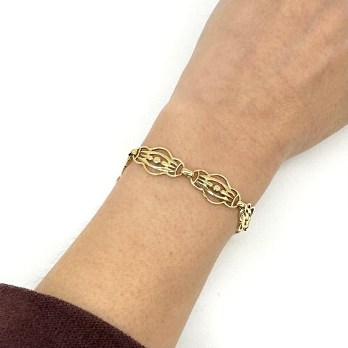 Bracelet Bracelet maille fantaisie en or jaune 750 58 Facettes Z1350992