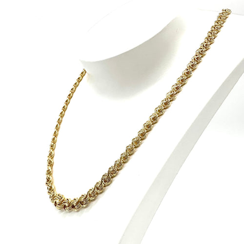 Collier Collier maille royale en chute en or jaune 750 58 Facettes Z1351331