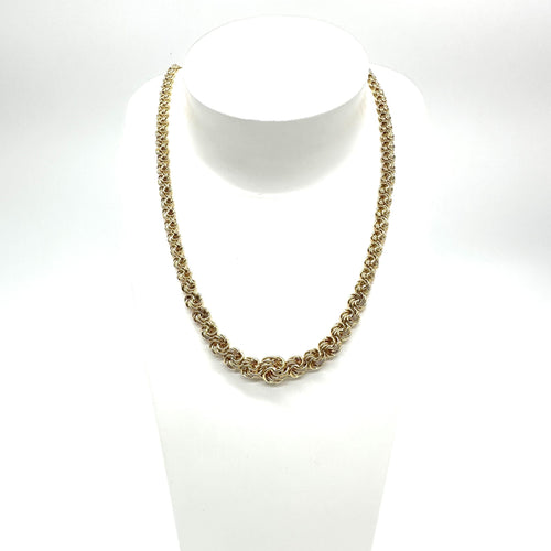 Collier Collier maille royale en chute en or jaune 750 58 Facettes Z1351331