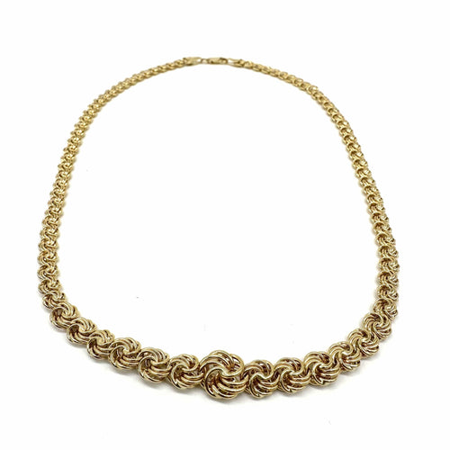 Collier Collier maille royale en chute en or jaune 750 58 Facettes Z1351331