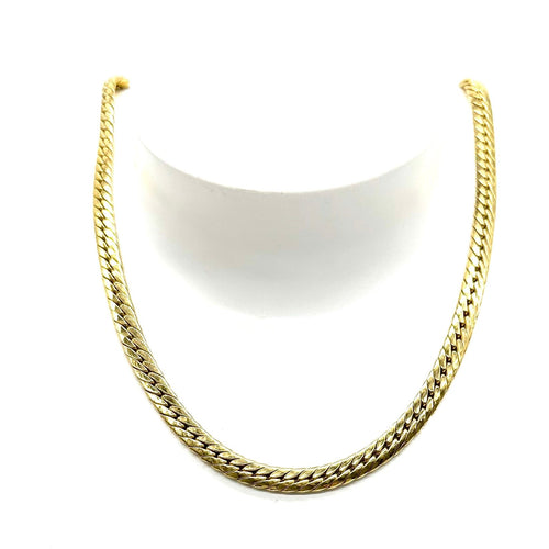 Collier Collier maille anglaise en or jaune 750 58 Facettes Z1351336