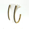 Boucles d'oreilles Boucles d’oreilles demi-créoles en or jaune 750 et saphirs 58 Facettes Z1351384