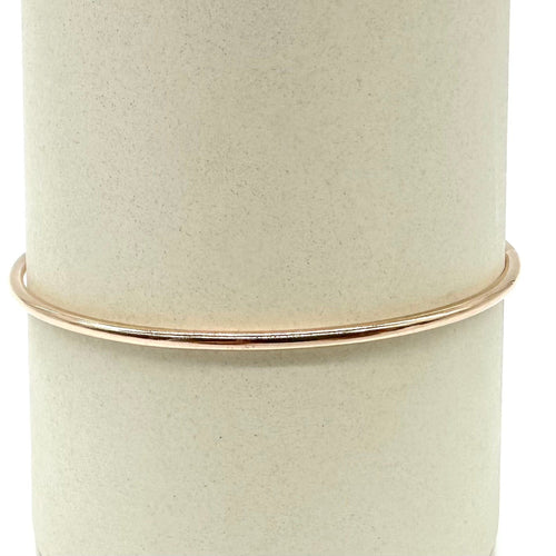 Bracelet Bracelet jonc fil massif en or rose 750 58 Facettes Z1351603