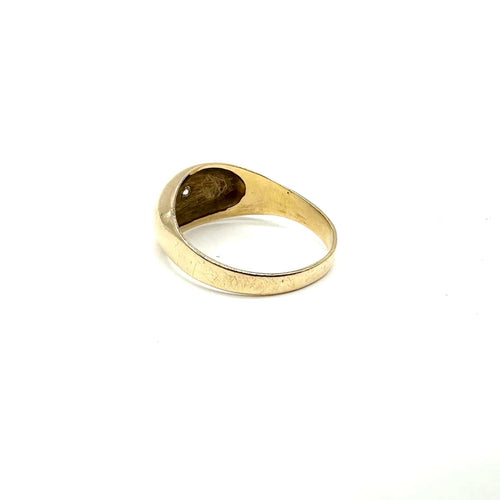 Bague 59 Bague jonc en or jaune 750 avec diamant brillant 58 Facettes Z1351625