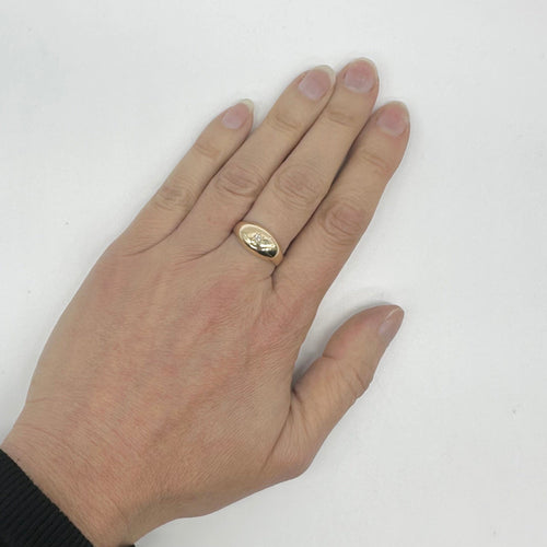 Bague 59 Bague jonc en or jaune 750 avec diamant brillant 58 Facettes Z1351625