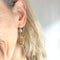 Boucles d'oreilles Boucles d'oreilles pendantes en or jaune 750 et demi-perles fines 58 Facettes Z1351652