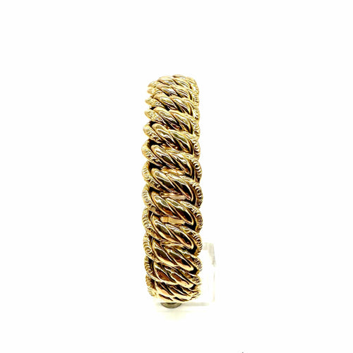 Bracelet Bracelet maille américaine en or jaune 750 58 Facettes Z1351682