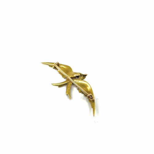 Broche Broche hirondelle en or jaune 750/1000 58 Facettes Z1351780