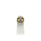 Bague 55 Bague tank en or 750 et platine avec diamants 58 Facettes Z1351852