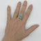 Bague 56 Bague camée en or jaune 750 et agate bleue 58 Facettes Z1351881