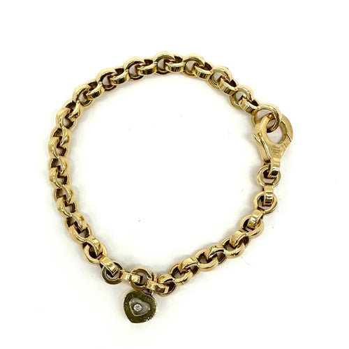 Bracelet Chopard Happy Diamonds - Bracelet en or jaune et diamant 58 Facettes Z15B51137