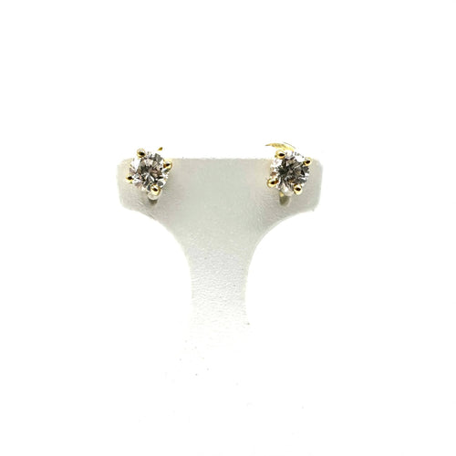 Boucles d'oreilles Boucles d'oreilles puces en or jaune 750 et diamants 0,44 ct 58 Facettes Z15B51370