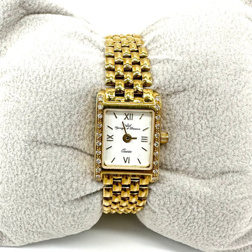 Montre Yonger & Bresson - Montre femme en or jaune 750 et diamants 58 Facettes Z1550059
